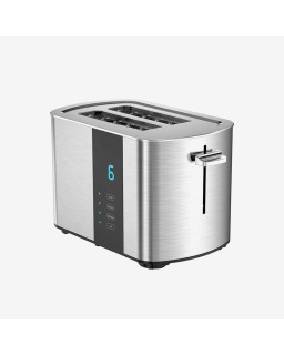 Digital touchscreen pop-up 2-slice toaster