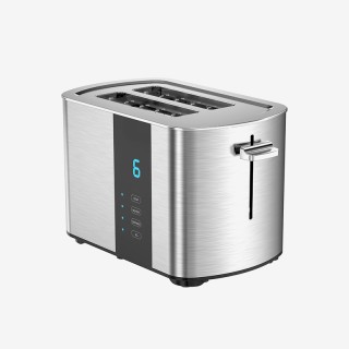 Digital touchscreen pop-up 2-slice toaster