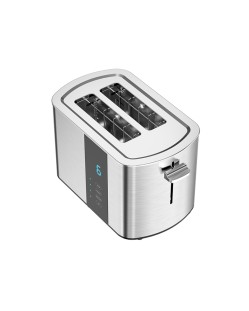 Digital touchscreen pop-up 2-slice toaster